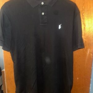 Ralph Lauren Black Polo Shirt Classic Design
